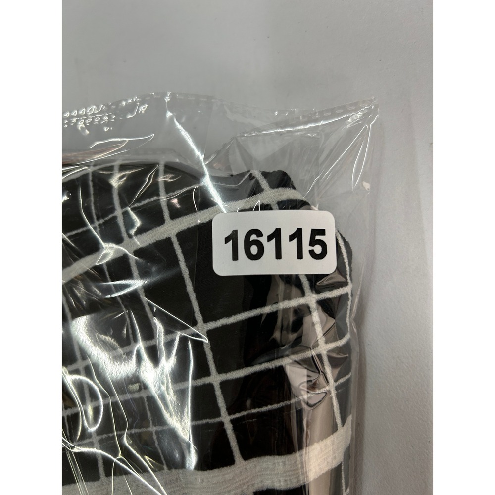 Alya Womens Black White Grid Skater Mini Skirt Pockets Medium b3992a - Picture 10 of 10